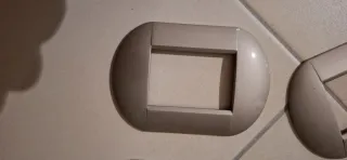 38 placche BTicino titanio metallo lucido