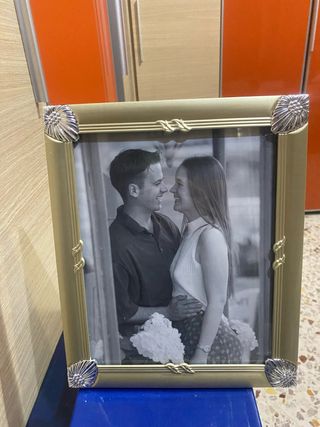 Cornice portafoto silver plated