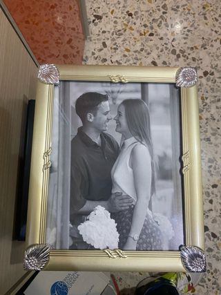 Cornice portafoto silver plated