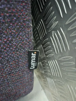 Sofá Lumar 2 plazas tela gris, desenfundable.