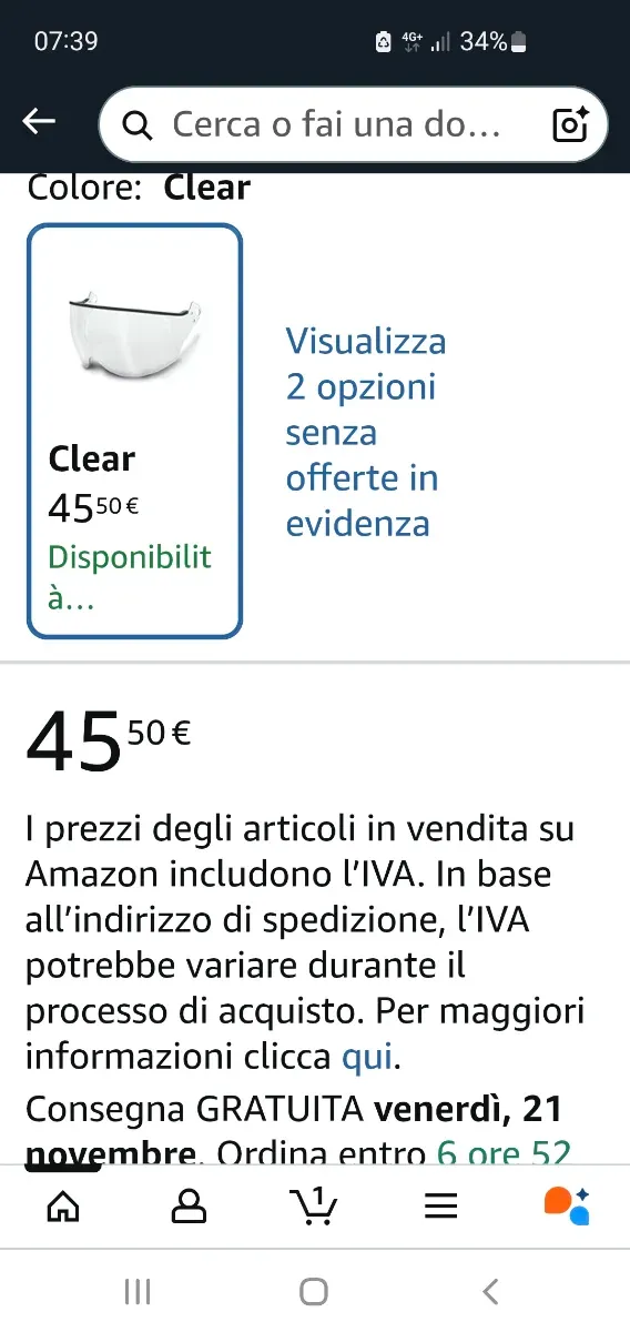 Kask Visiera V2 PLUS per casco