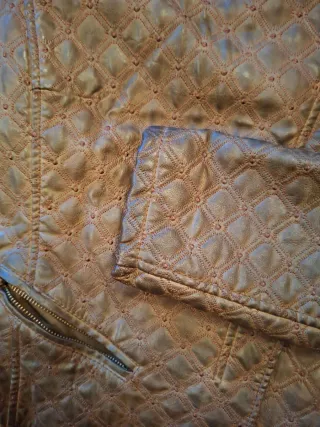 Cazadora polipiel efecto acolchado