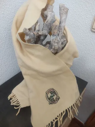 Bufanda Lacoste Beige Vintage