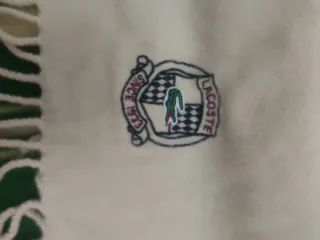 Bufanda Lacoste Beige Vintage