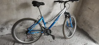 Bicicleta 26 Azul y Plata