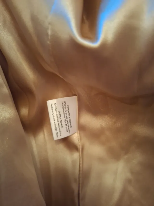 Chaquetón de piel sintetica