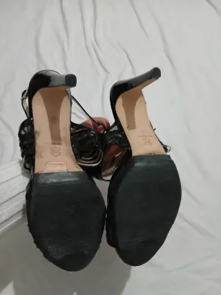 Sandali con tacco neri