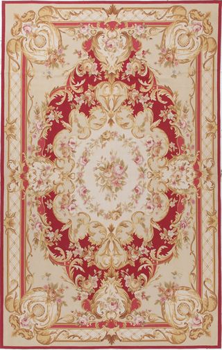 Arazzo Aubusson Stile France Beige 256x154 CM