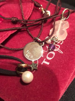 Colgantes Tous Oso y Perla