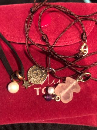 Colgantes Tous Oso y Perla