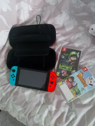Nintendo Switch con 3 juegos