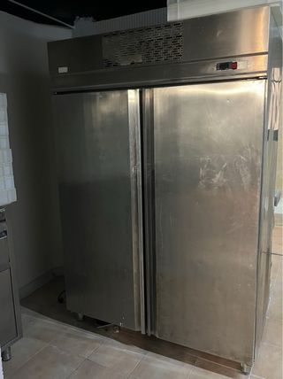 Nevera doble acero inoxidable