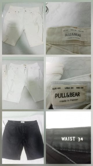 Pantalones vaqueros y de deporte de hombre.