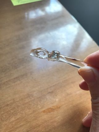 Colgante Cruz Cristal Transparente