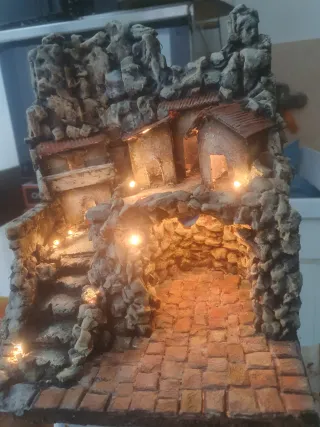 Presepe in polistirolo piccole 25x25 h28dimensioni