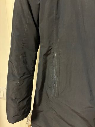 Parka Woolrich blu con cappuccio pelliccia XS