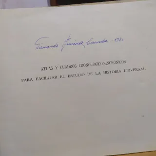 Atlas y cuadros cronológico - sincrónicos 1926