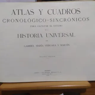 Atlas y cuadros cronológico - sincrónicos 1926