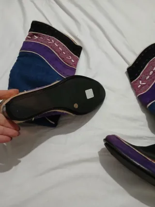 Stivali in pelle multicolore