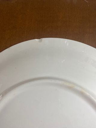 Plato porcelana Español San Claudio antiguo