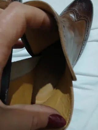 Stivaletti Brogue Pelle Marrone e Beige