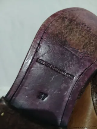 Stivaletti Brogue Pelle Marrone e Beige