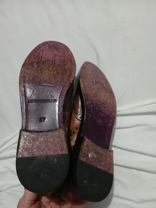 Stivaletti Brogue Pelle Marrone e Beige