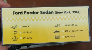 Taxi Ford Fordor Sedan Nueva York 1947