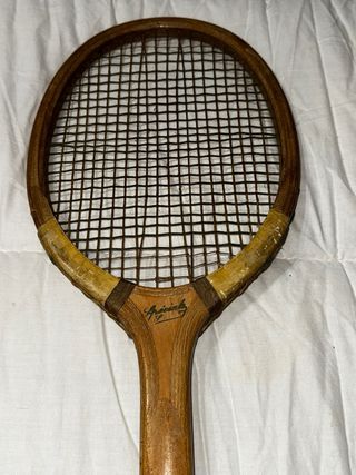 Raqueta Tenis Antigua Speciale + Prensa Madera