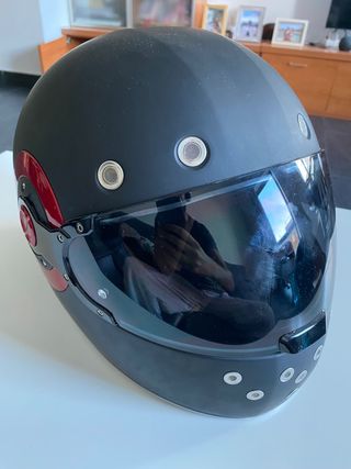 Casco Moto Premier Negro