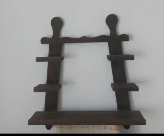 Alacena de madera rústica