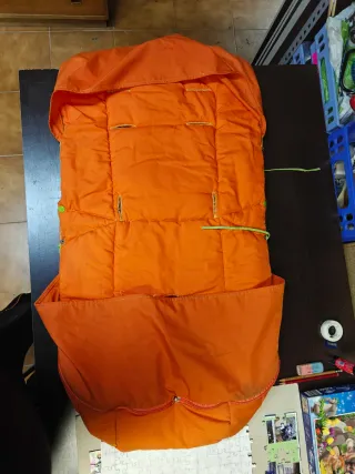 Saco Carrito Bebé Naranja y Verde Odenwalder