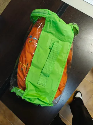 Saco Carrito Bebé Naranja y Verde Odenwalder