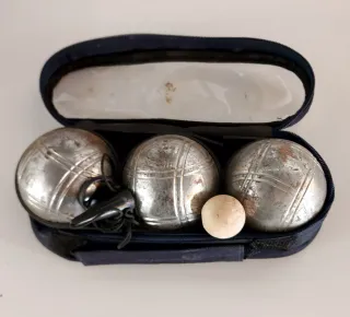 Juego 3 Bolas Petanca + Bolin