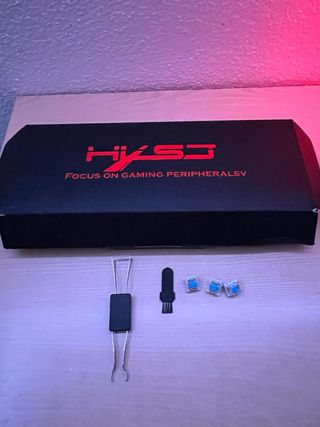 Teclado Mecánico Switches Azules Negro/Blanco