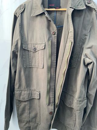 Chaqueta Zara Hombre Talla M Verde Oliva