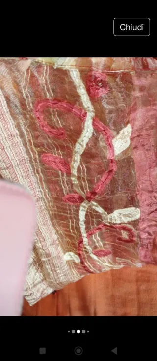 Set 2 tendoni velati decoro in omaggio calamite