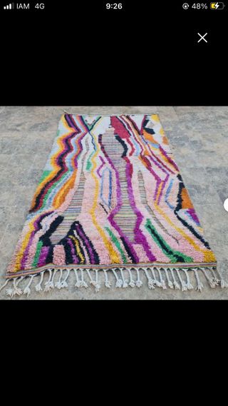 Alfombra marroquí bereber lana 183 x 275 cm