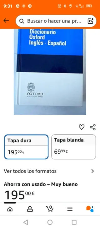 Diccionario Oxford ingles-espanol. A-D