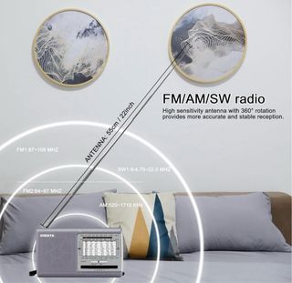 Radio Portátil XHDATA D219 FM AM SW 11 bandas