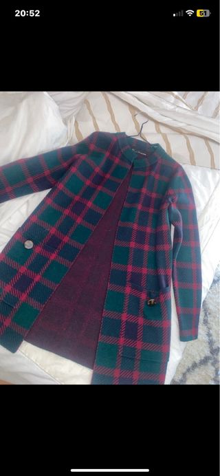 Chaqueta Sfera cuadros y bailarinas verdes 38