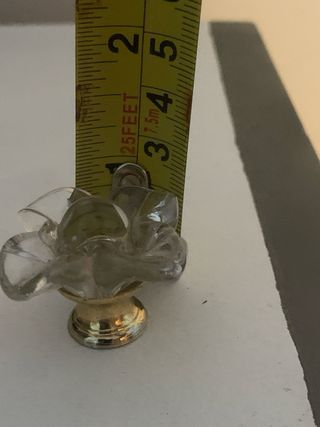 Tirador Cristal Vintage Flor