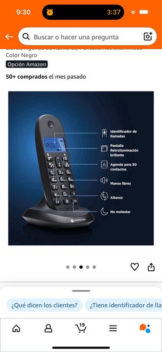 Teléfono fijo inalámbrico Motorola a estrenar