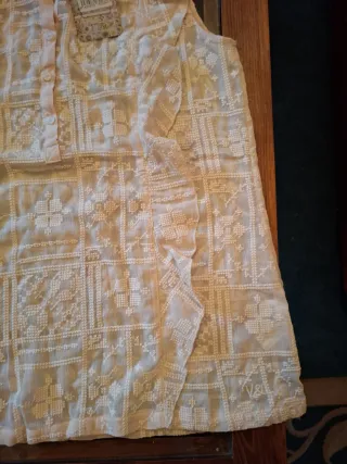 Camisa sin mangas V&L beige