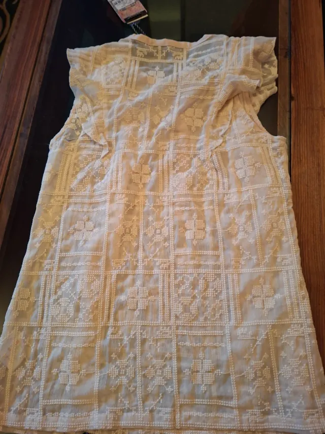 Camisa sin mangas V&L beige