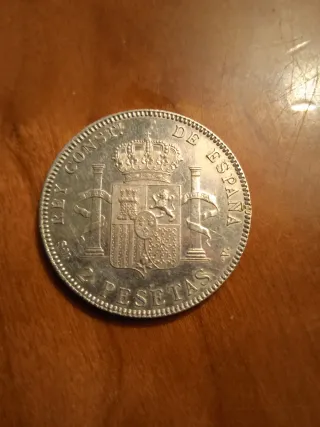 Moneda Plata Alfonso XIII 2 Pesetas 1905
