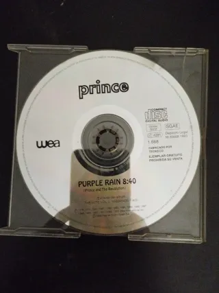 Prince - Purple Rain CD Single 1993 España