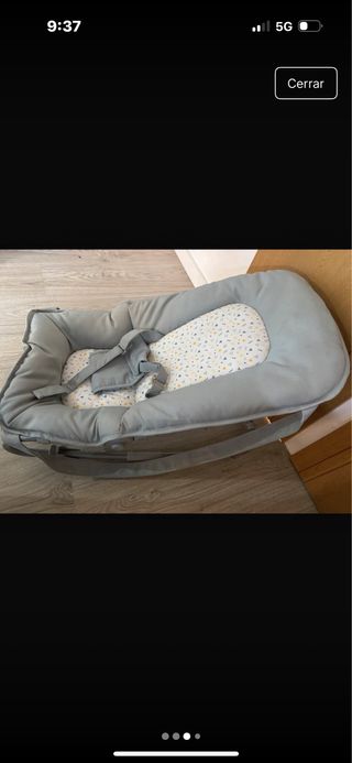 Hamaca para bebé gris