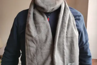 Sciarpa Effetto Cashmere Baldinini Antracite Nuova