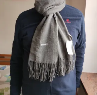 Sciarpa Effetto Cashmere Baldinini Antracite Nuova